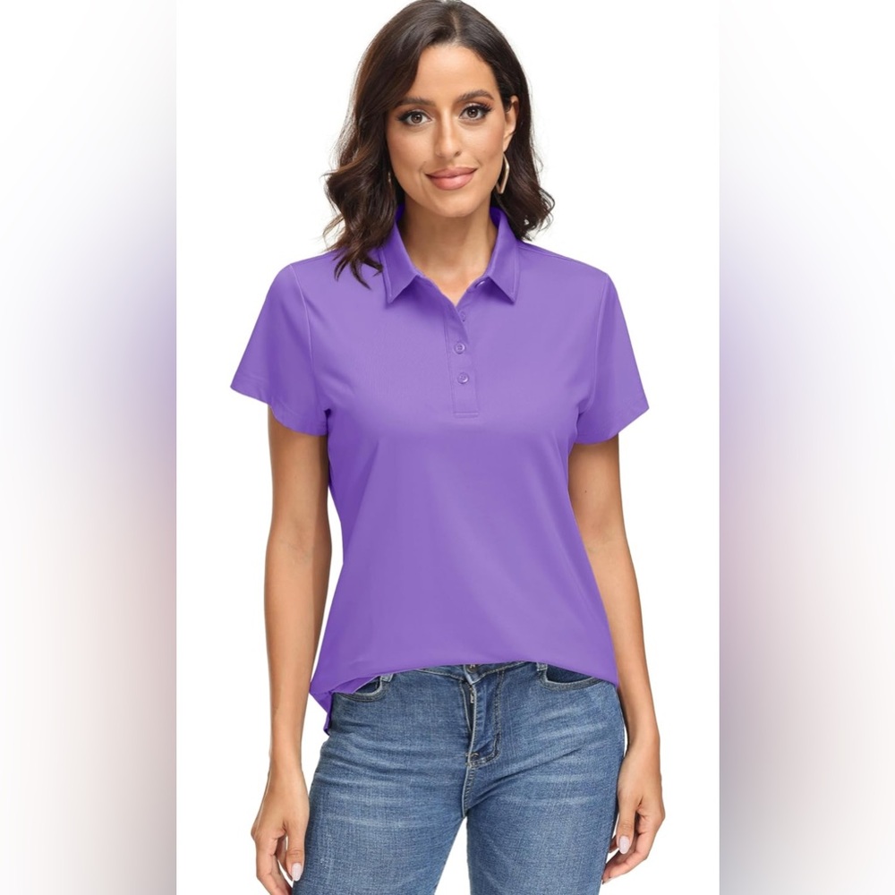 Women's Purple Polo Golf Shirt